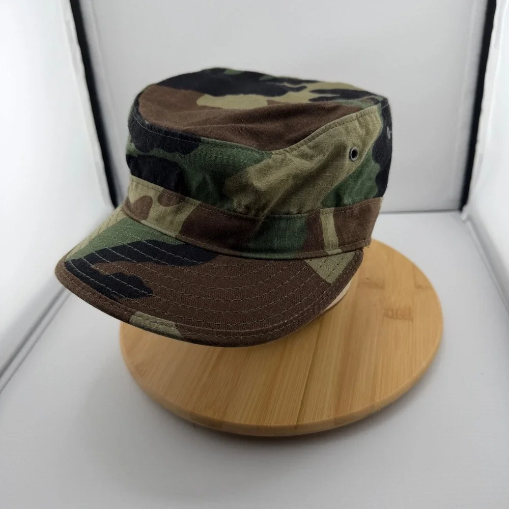 Propper International Woodland Camo Patrol Cap Military Hat Size 6 3/4 Ripstop